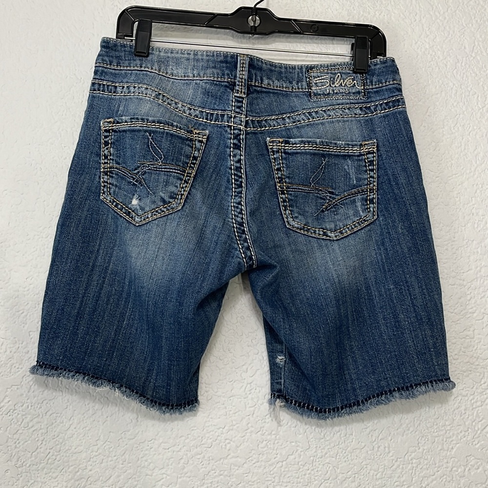 Silver Sammy Distressed Denim Shorts - Picture 7 of 14